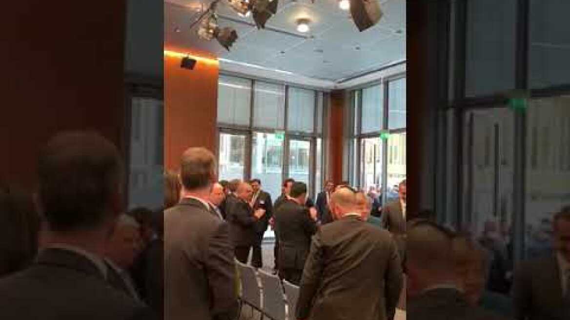 Η είσοδος Μέρκελ-Μητσοτάκη στο Ελληνογερμανικό Φόρουμ