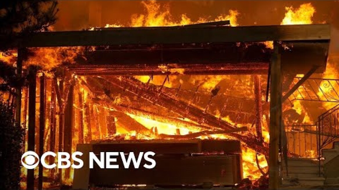 California wildfires' destruction in Los Angeles area captured in videos