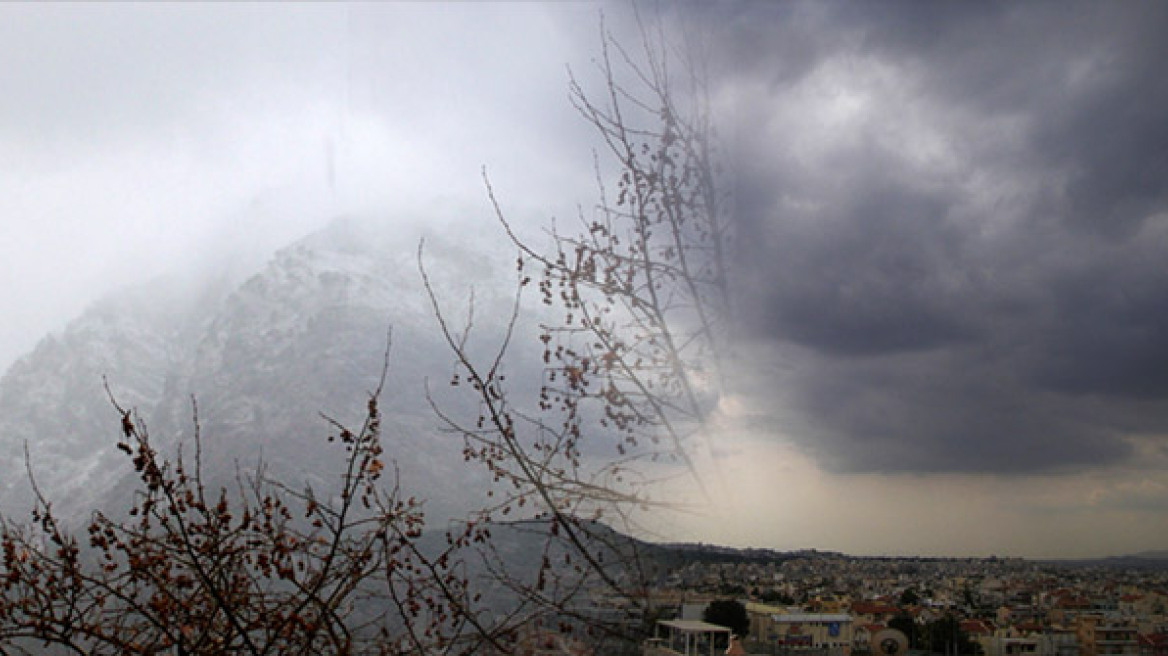 Χιόνια στα ορεινά, βροχές σε Αθήνα- Θεσσαλονίκη