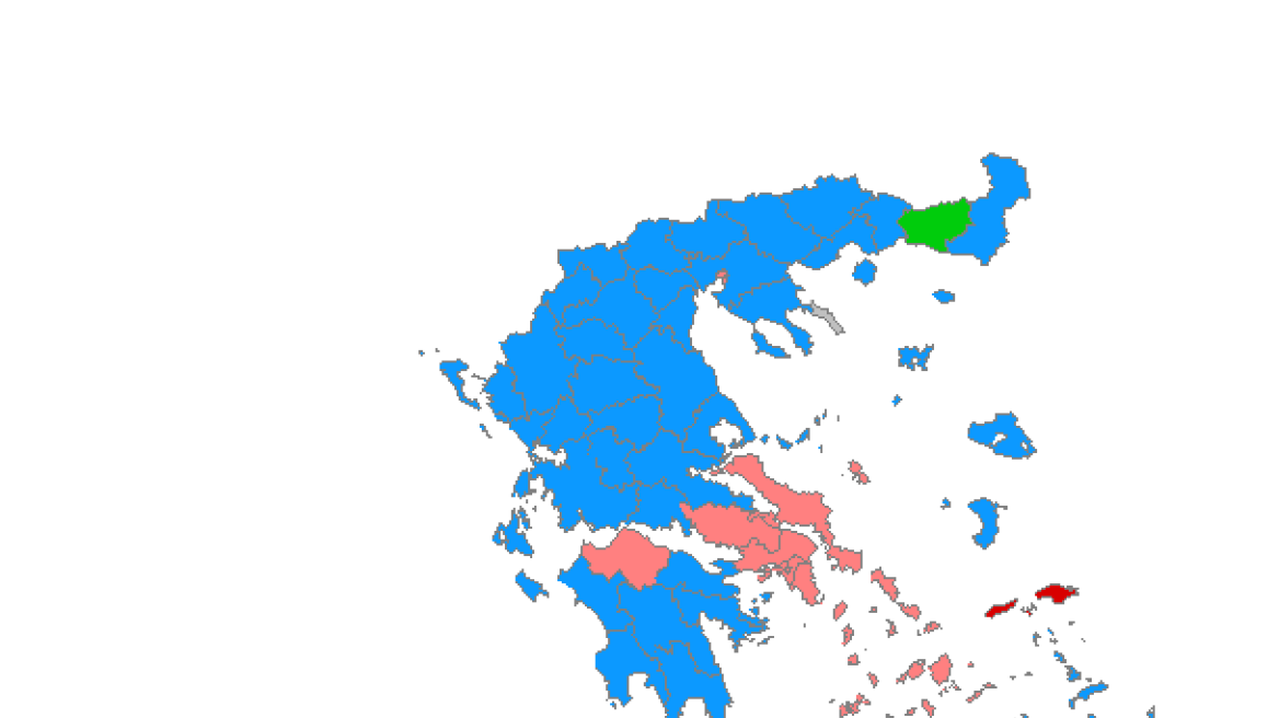 Πρωτιά ΝΔ, μάχη ΠΑΣΟΚ-ΣΥΡΙΖΑ, με καταμετρημένο το 12,4% 