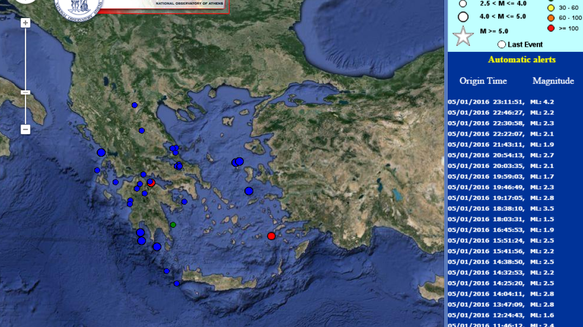 Σεισμός 4,2 Ρίχτερ στη Νίσυρο