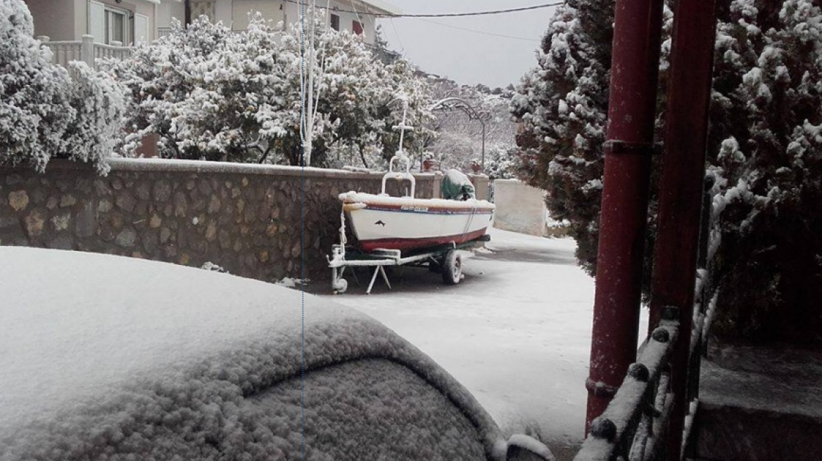 Αντιμέτωπη με το δεύτερο κύμα χιονιά η Χίος