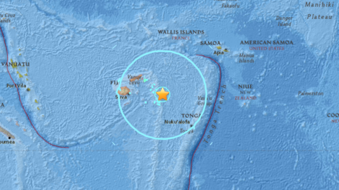 Φίτζι: Σεισμός 8,2 Ρίχτερ στο Νότιο Ειρηνικό