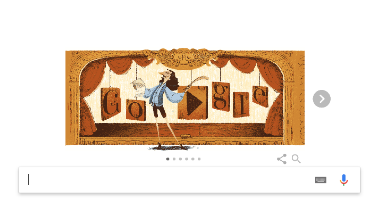 Μολιέρος: H Google τιμά με Doodle τον «δάσκαλο» της κωμωδίας