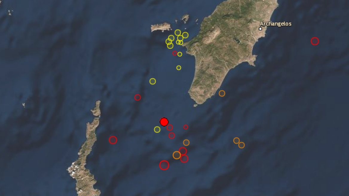 Νέος μετασεισμός 3,6 Ρίχτερ ανάμεσα σε Κάρπαθο και Ρόδο