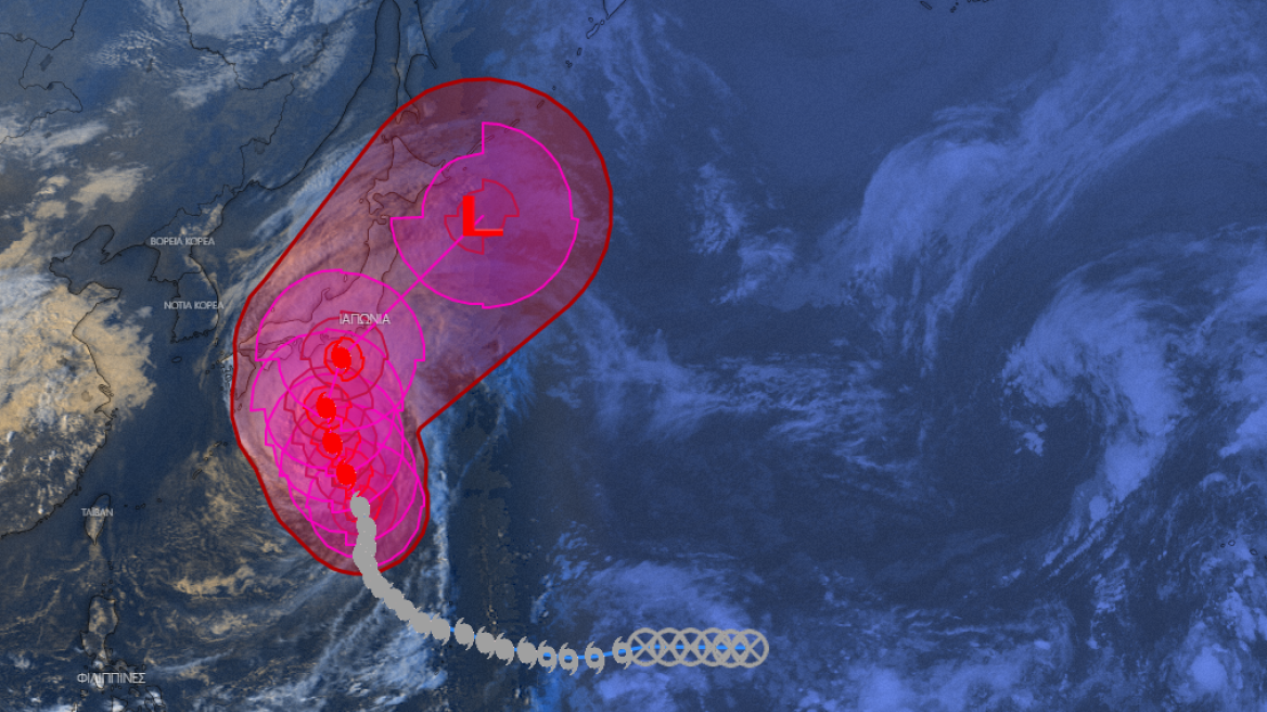 Καιρός: SOS για τον τυφώνα Hagibis που απειλεί την Ιαπωνία 