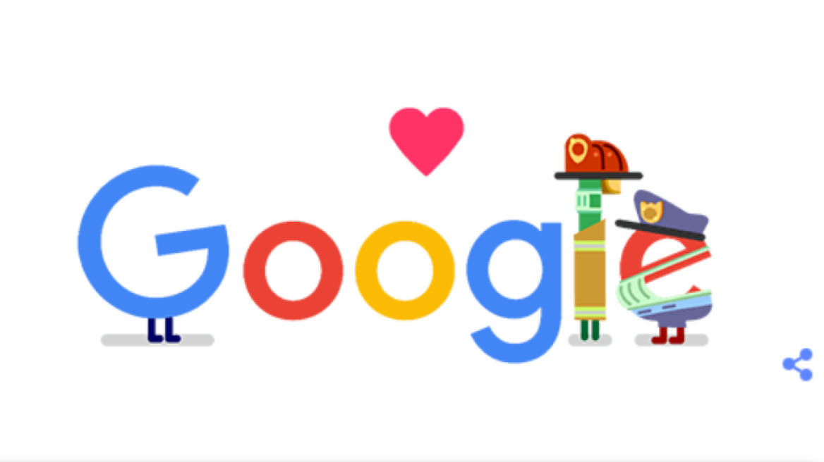 Google doodle - Κορωνοϊός: «Γιατροί, νοσοκόμοι και εργαζόμενοι στον τομέα της υγείας, σας ευχαριστούμε»