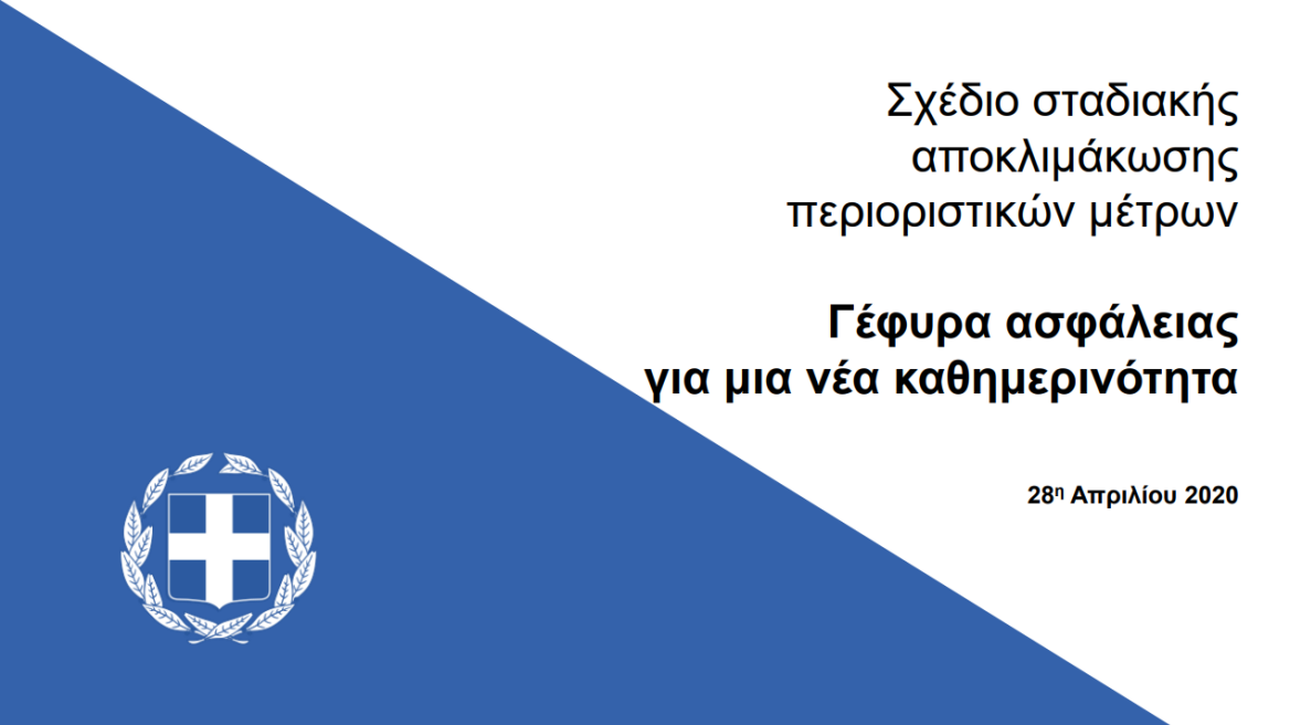 Άρση μέτρων: Δείτε εδώ σε PDF όλο το σχέδιο της κυβέρνησης