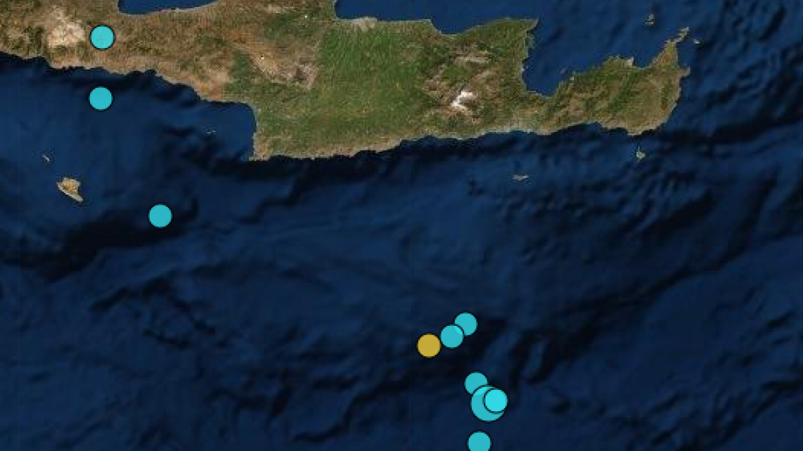 Σεισμική δόνηση 4,2 Ρίχτερ νότια της Κρήτης 