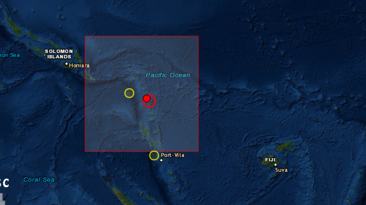 Σεισμός 6,6 Ρίχτερ στα Νησιά Σάντα Κρουζ, στον Ειρηνικό Ωκεανό