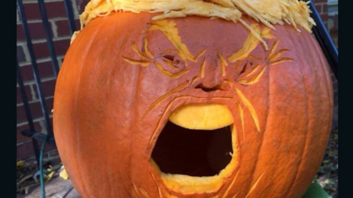 Trumpkin, ή ο Τραμπ σε... κολοκύθα για το φετινό Halloween (εικόνες)