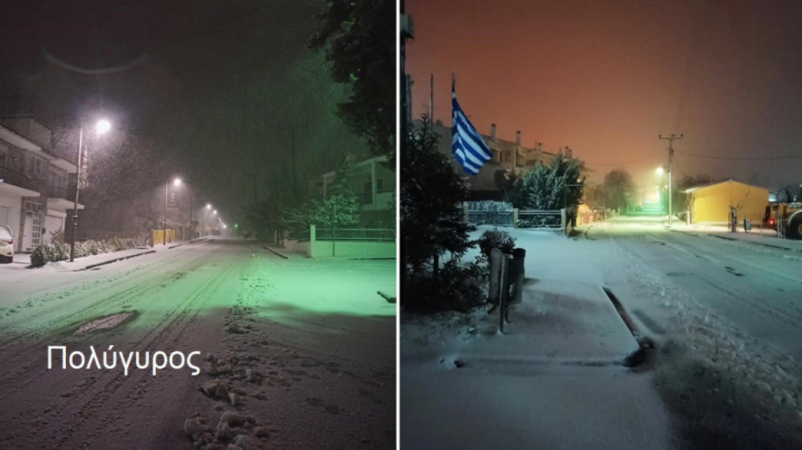 Καιρός-  Κακοκαιρία Λέανδρος: Χάρτης του meteo με τις περιοχές που καλύφθηκαν από χιόνι