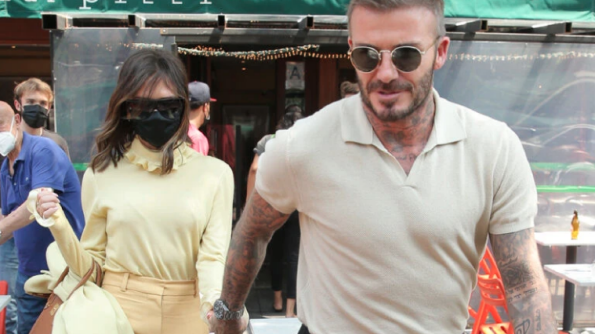 H Victoria και ο David Beckham σετάρονται με skinny jeans