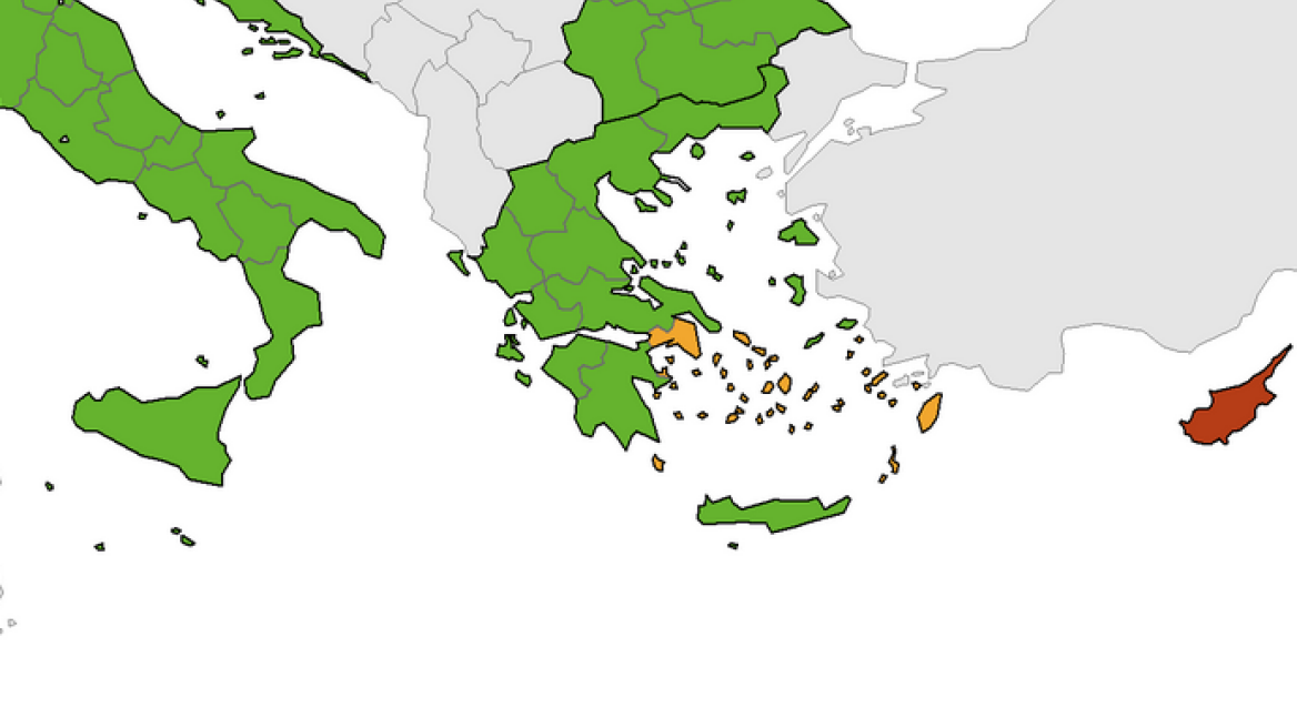 Κορωνοϊός - Χάρτης ECDC: Διόρθωσε τα δεδομένα - Τι άλλαξε στην Ελλάδα