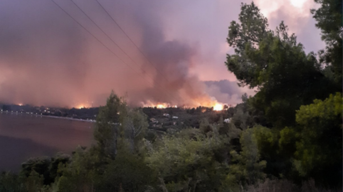 Φωτιά στην Εύβοια - Meteo:  Προβλέπει επιδείνωση των συνθηκών από το απόγευμα - Δείτε χάρτη