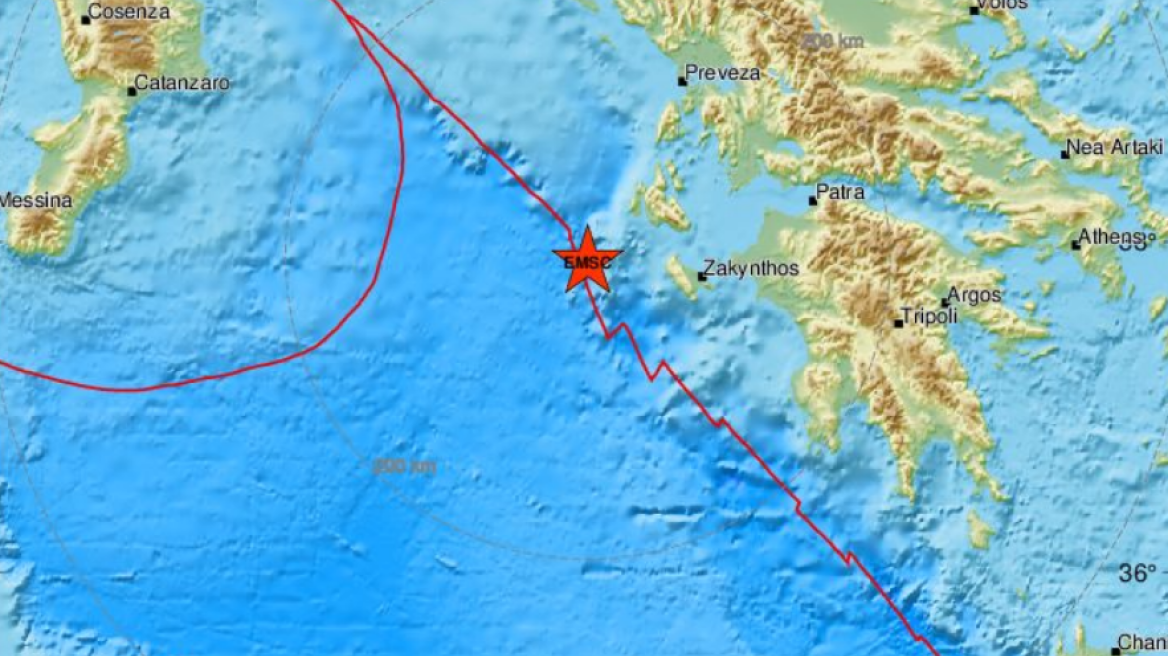 Σεισμός 3,3 Ρίχτερ στις Βολίμες Ζακύνθου