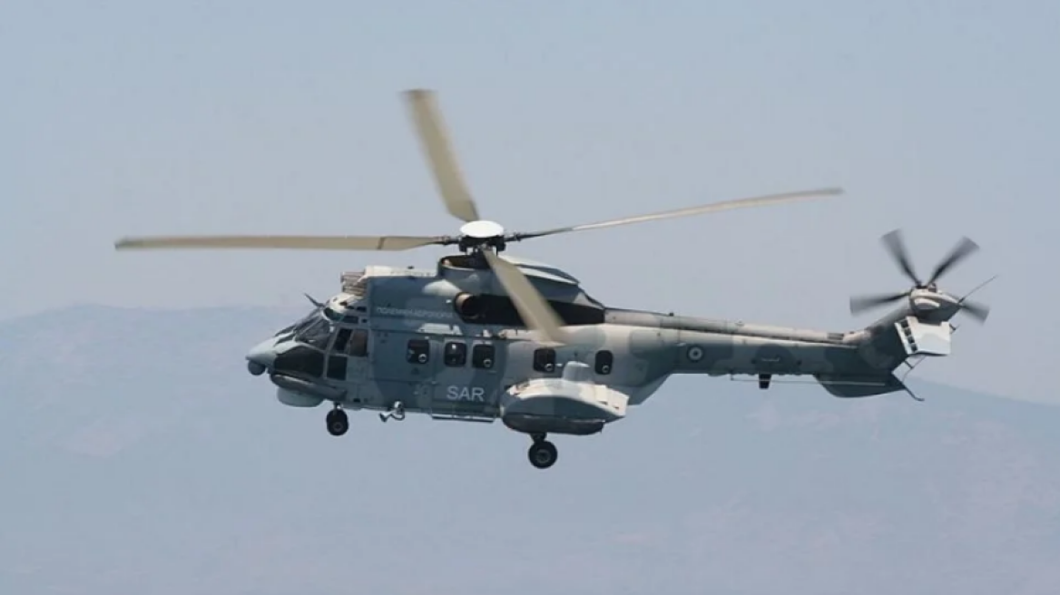 Κάλαμος: Διάσωση περιπατητή με Super Puma  (βίντεο)