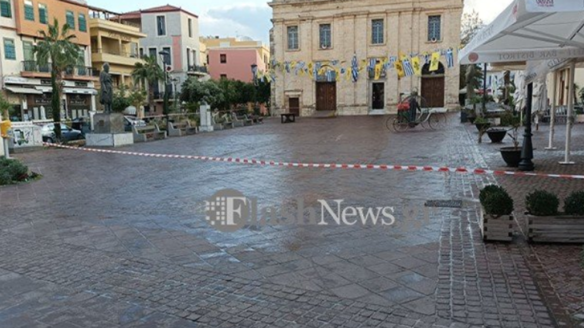 Χανιά: Αγνωστος άδειασε δύο μεγάλα βαρέλια με λάδι στην πλατεία του μητροπολιτικού ναού!