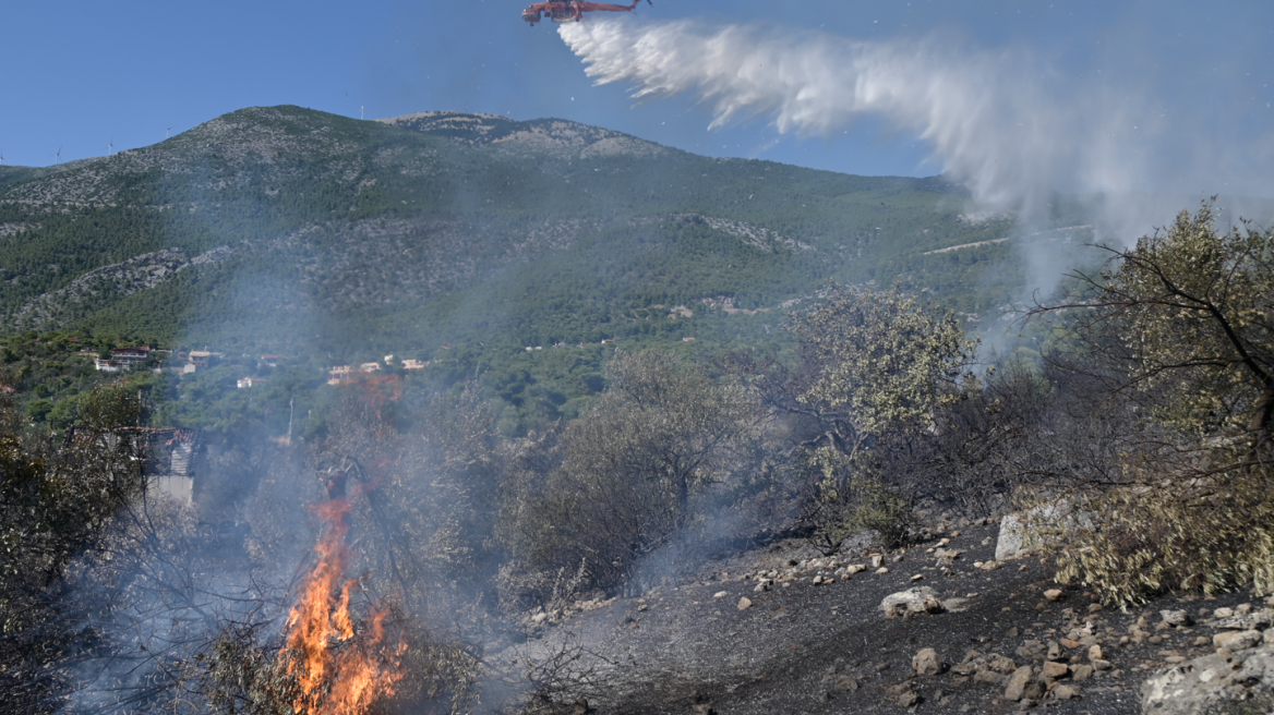 Φωτιές: Σε εξέλιξη η πυρκαγιά στο Πόρτο Γερμενό, καλύτερη η εικόνα στον Πύργο Ηλείας