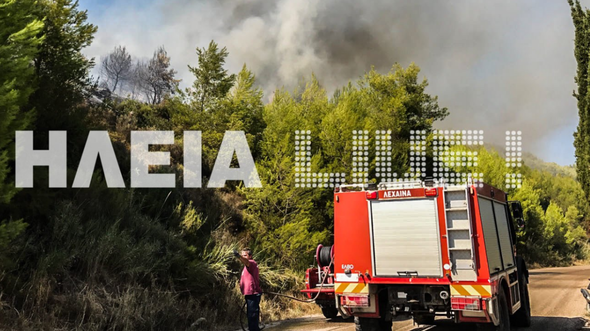 Φωτιά τώρα στη Λινίσταινα Ηλείας