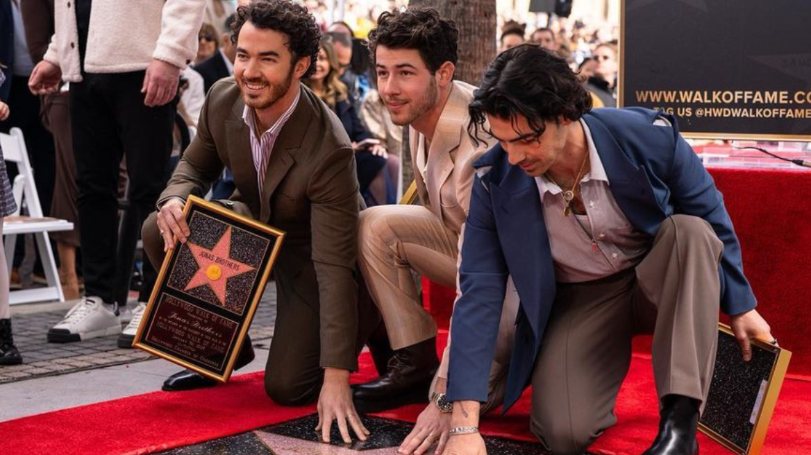 Jonas Brothers: Απέκτησαν δικό τους αστέρι στη Λεωφόρο της Δόξας