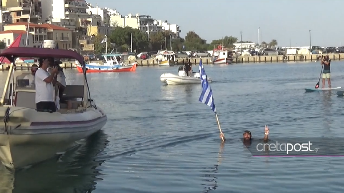 Στη Σητεία έφτασε ο Χαράλαμπος Ταϊγανίδης μετά από υπερπροσπάθεια 250 μιλίων