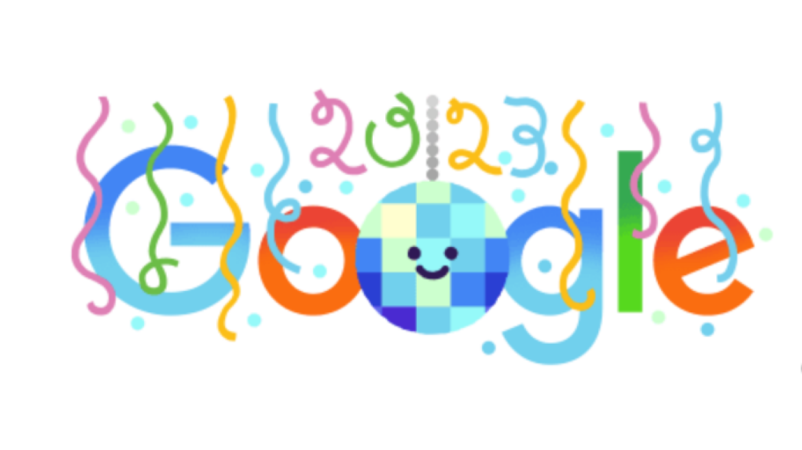 Η Google αποχαιρετά το 2023 με ένα γιορτινό doodle