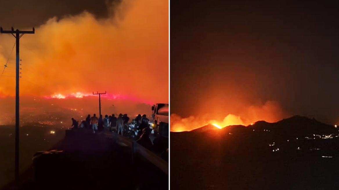 Φωτιά στη Σέριφο: Ολονύχτια μάχη με τις φλόγες και τους ανέμους - Έχουν καεί σπίτια, αποθήκες και εκκλησίες