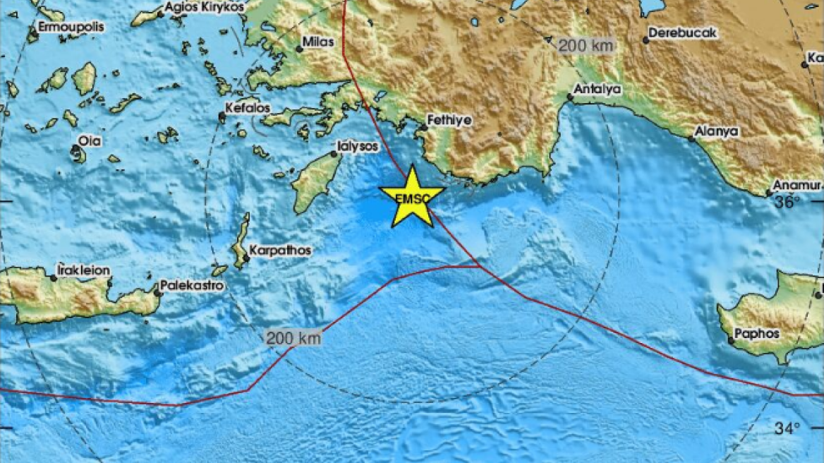 Σεισμός 4,1 Ρίχτερ στη δυτική Τουρκία - Αισθητός και σε νησιά του βορειοανατολικού Αιγαίου