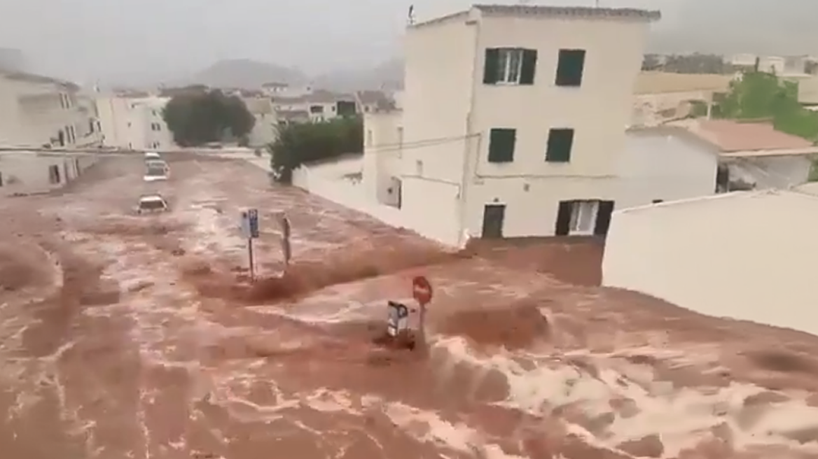 Ισπανία: Ισχυρές καταιγίδες και πλημμύρες στη Μαγιόρκα - Άνθρωποι απομακρύνθηκαν από τα σπίτια τους