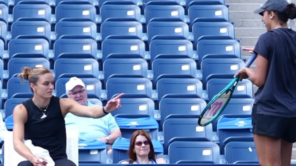 US Open: Προπονήθηκε με την Κις στη Νέα Υόρκη η Σάκκαρη - Βίντεο 