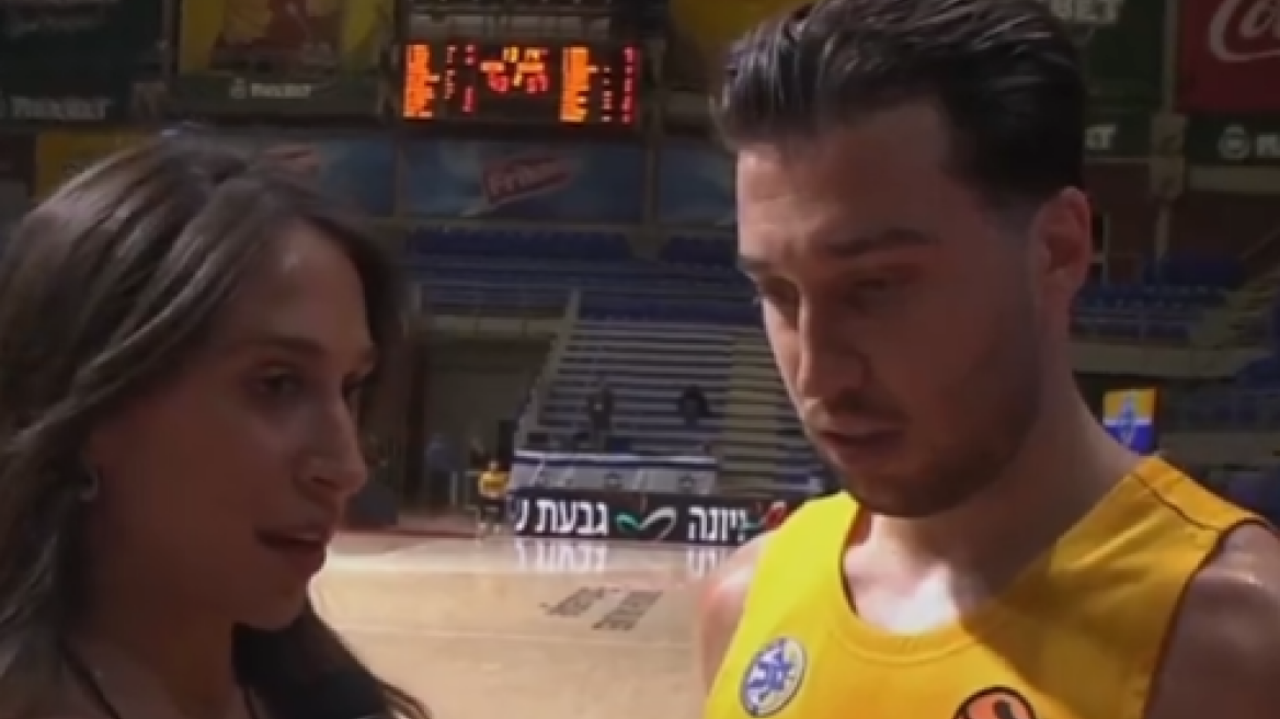 Euroleague: Η Σάνι Μπλατ πήρε συνέντευξη από τον μπασκετμπολίστα αδελφό της Ταμίρ στο Μακάμπι - Μπασκόνια - Βίντεο 