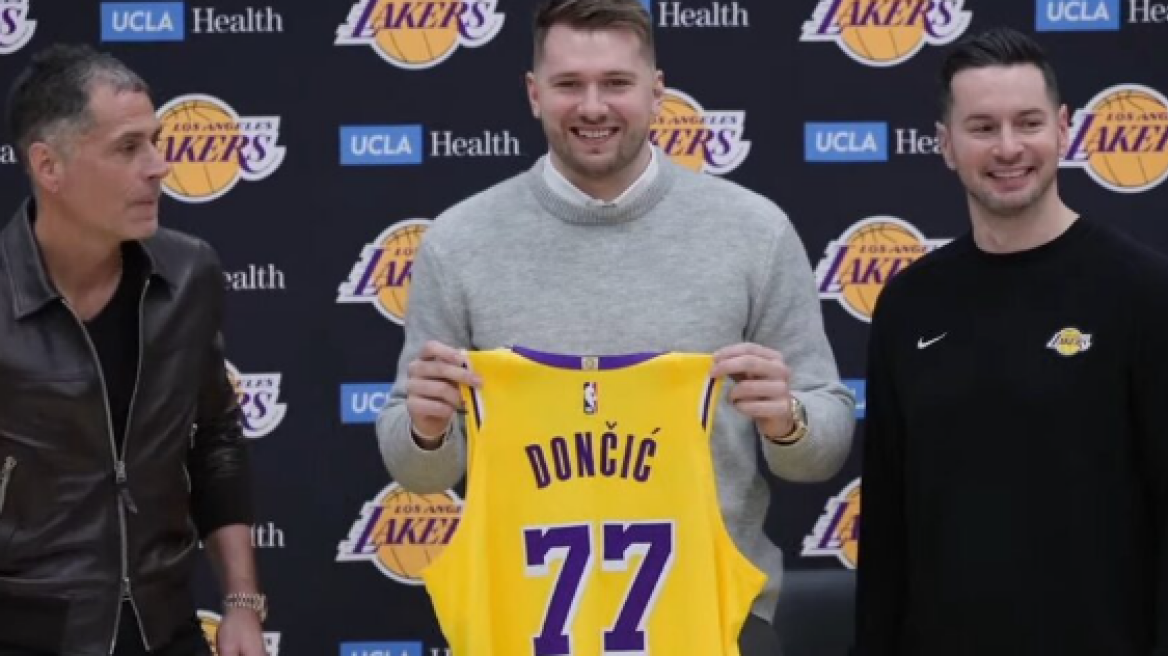 Παρουσιάστηκε επισήμως από τους Λέικερς ο Ντόντσιτς: Κοιμόμουν και νόμιζα ότι ήταν Πρωταπριλιά - Θα ήθελα να είναι εδώ ο Κόμπι