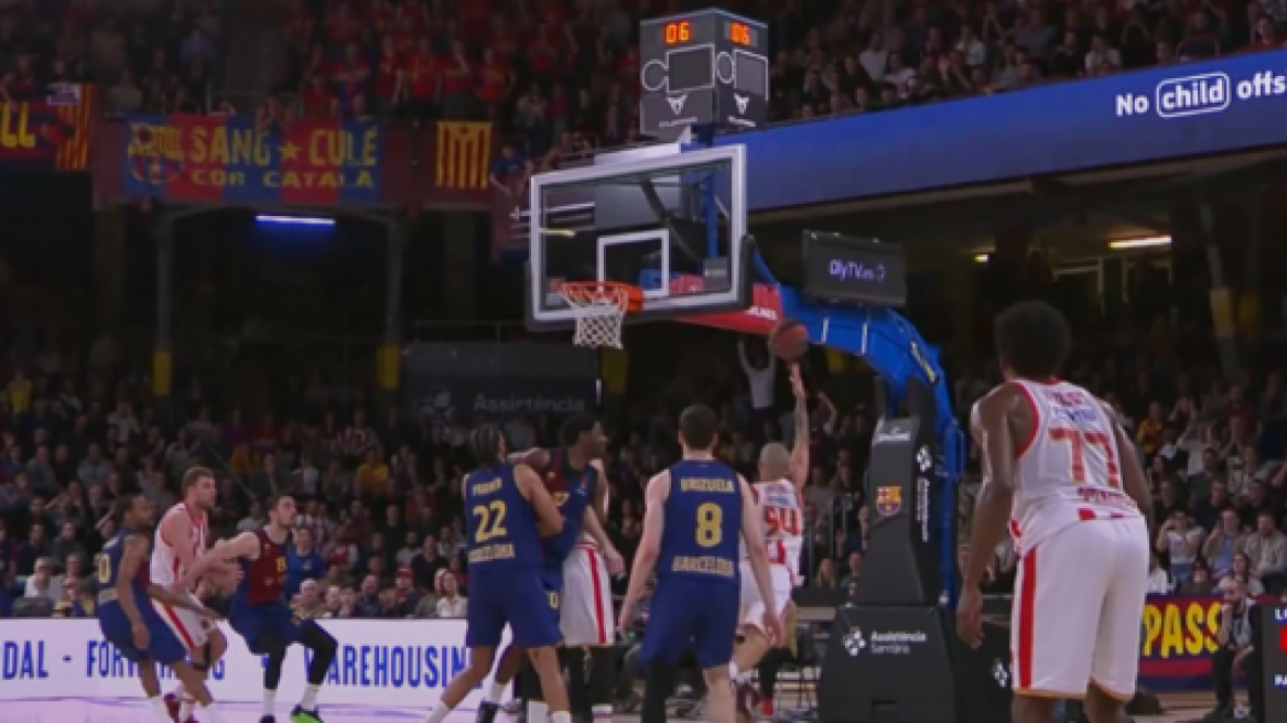 Το buzzer beater του Φουρνιέ στο Μπαρτσελόνα - Ολυμπιακός στο Νο1 του top-10 της Euroleague 
