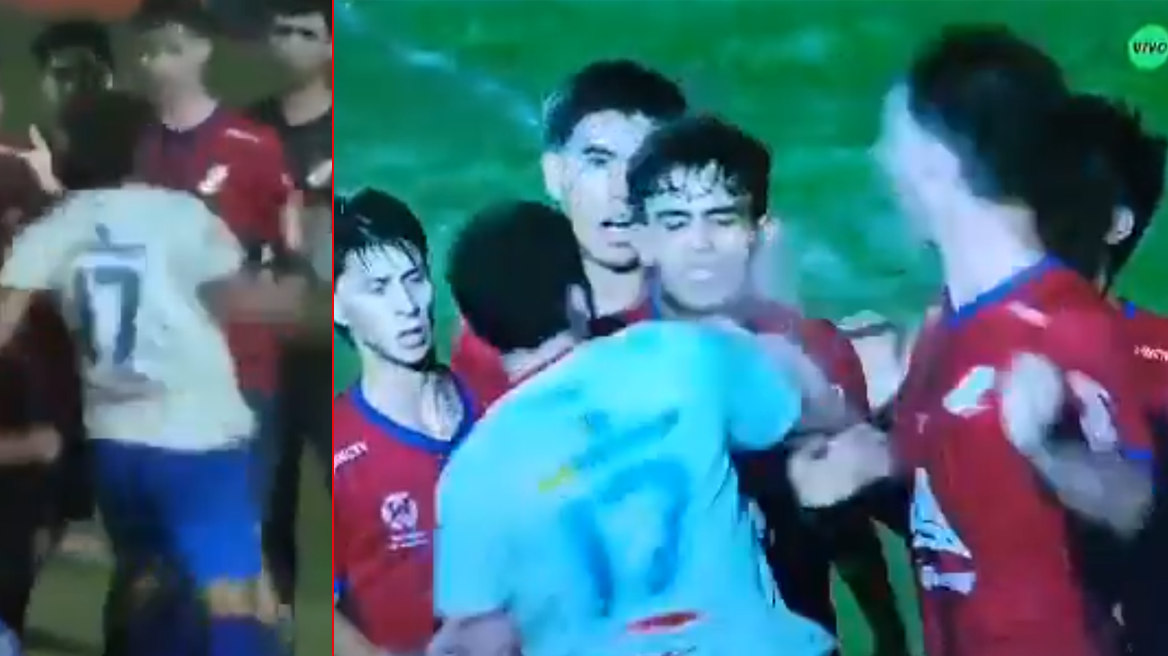 «Ξάπλωσε» αντίπαλό του με μια αδιανόητη μπουνιά, σε ποδοσφαιρικό ματς στην Ουρουγουάη για το Κύπελλο - Δείτε βίντεο