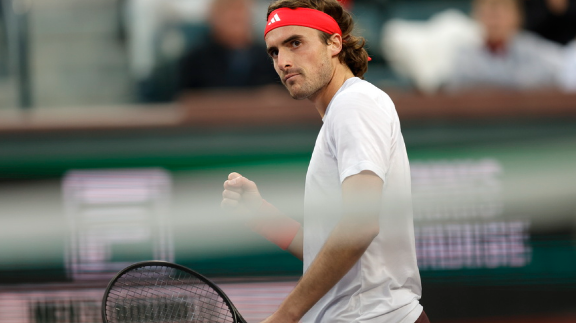 Τσιτσιπάς - Μπερετίνι 2-0: Φοβερός Στέφανος, με άνεση στους 16 του Indian Wells - Βίντεο 