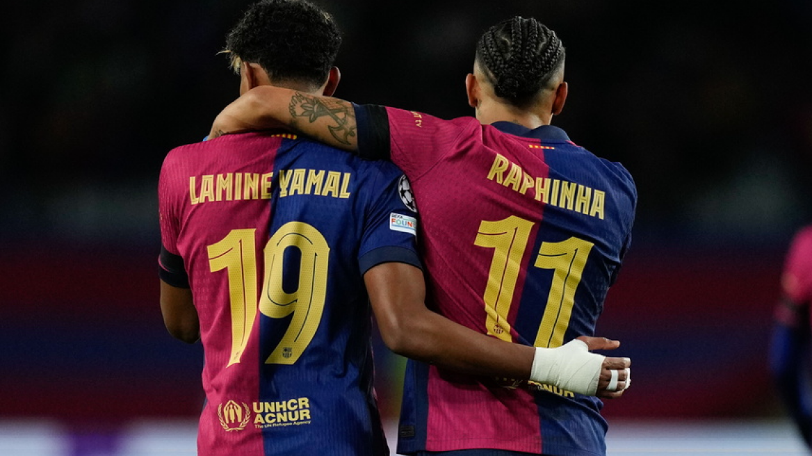 Μπαρτσελόνα - Μπενφίκα 3-1: Με σόου Γιαμάλ - Ραφίνια στους «8» του Champions League 