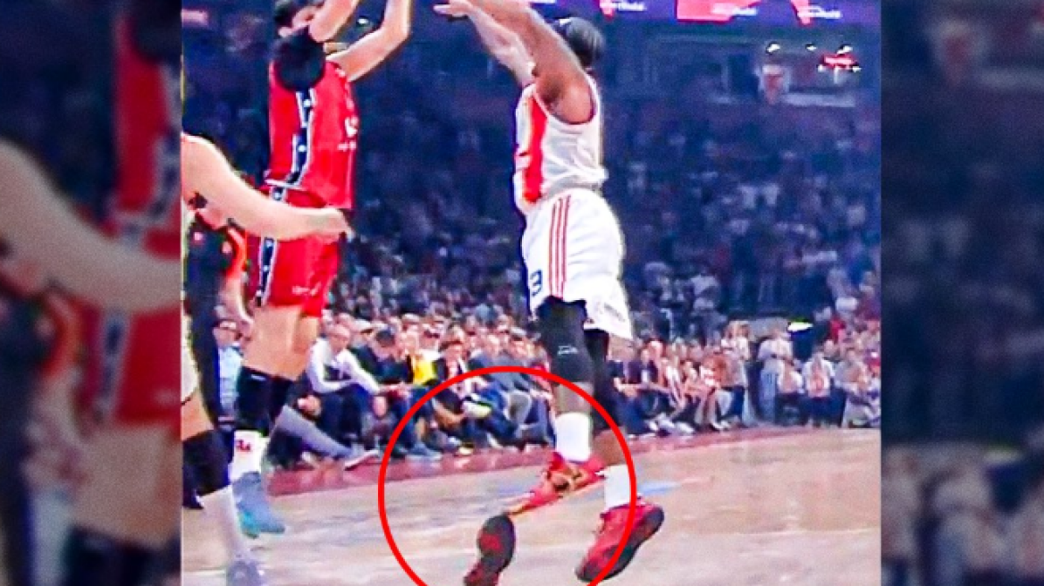 Ξεκόλλησε η σόλα από το παπούτσι του Κάνααν πάνω σε άμυνα στο Ερυθρός Αστέρας - Μιλάνο - Βίντεο 