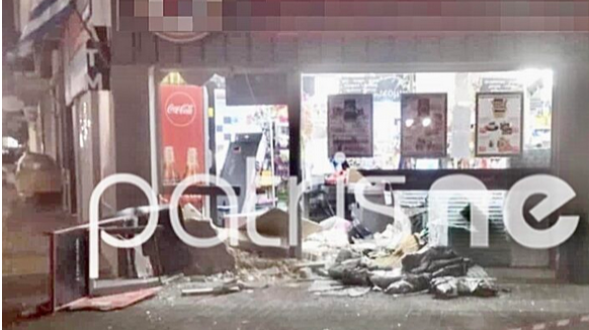 Έσπασαν την τζαμαρία καταστήματος στη Γαστούνη και «σήκωσαν» το ATM μέσα στη νύχτα