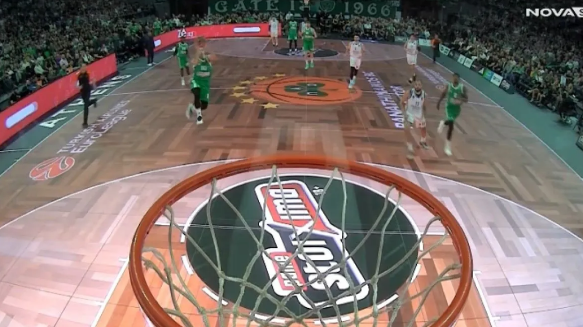 Παναθηναϊκός - Εφές: Απίθανο buzzer beater του «ιπτάμενου» Σλούκα στο φινάλε της 3ης περιόδου - Βίντεο