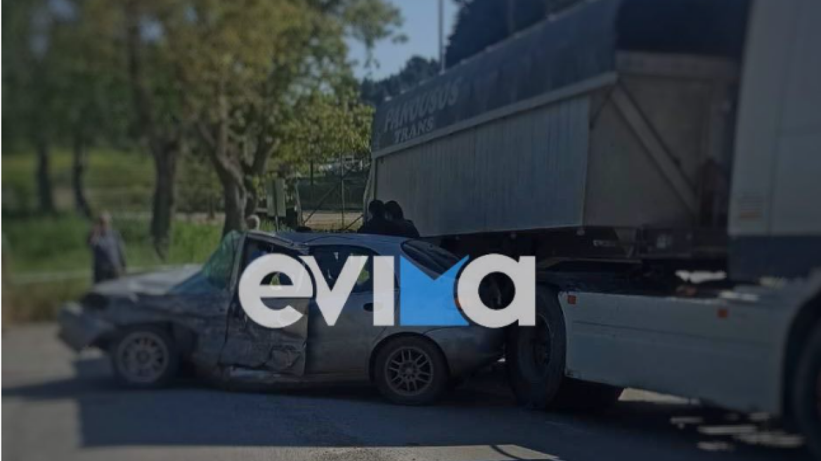 Σοβαρό τροχαίο στην Εύβοια: ΙΧ συγκρούστηκε με φορτηγό – Στο νοσοκομείο ένας τραυματίας