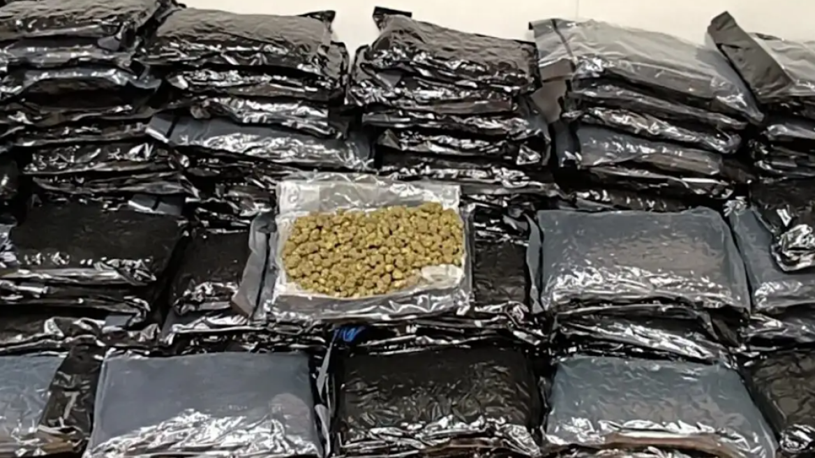 Μπλόκο σε μεγάλη παρτίδα κάνναβης στο «Ελευθέριος Βενιζέλος», κατασχέθηκαν 185 κιλά
