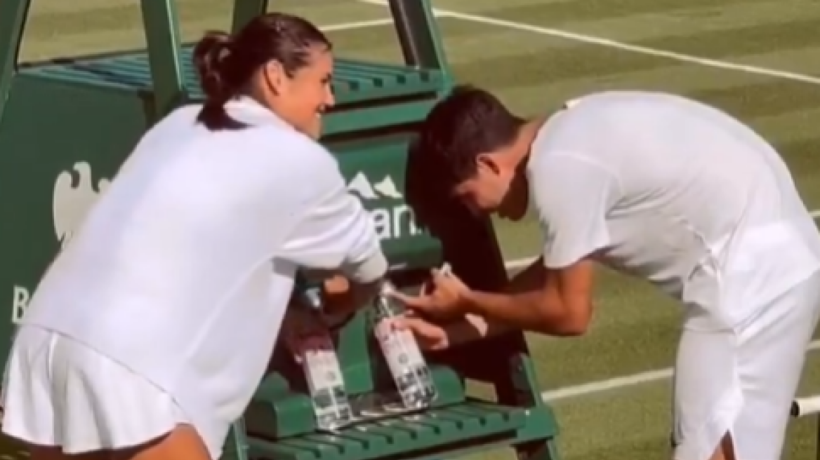 Αλκαράθ και Ραντουκάνου προπονήθηκαν μαζί στο Wimbledon εν μέσω φημών για σχέση - Δείτε βίντεο και φωτογραφίες 