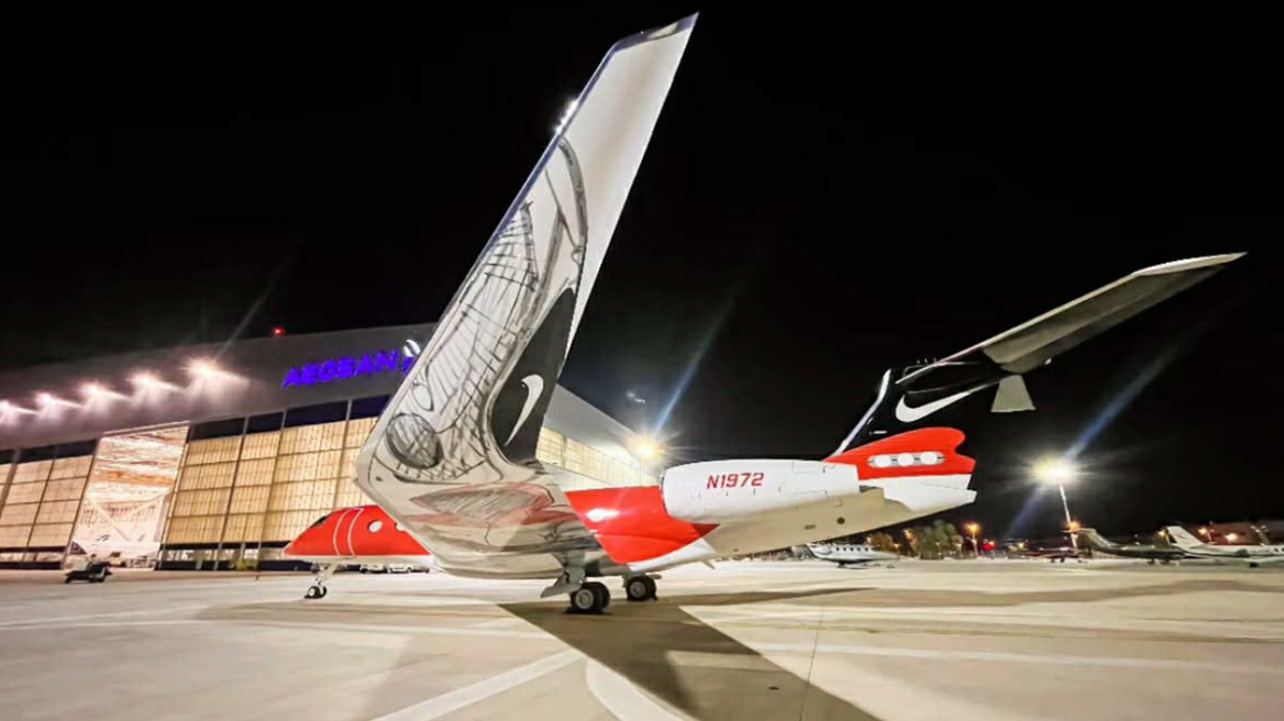 Το πολυτελές τζετ με τα εντυπωσιακά φτερά που έφερε τον Μάικλ Τζόρνταν στην Αθήνα