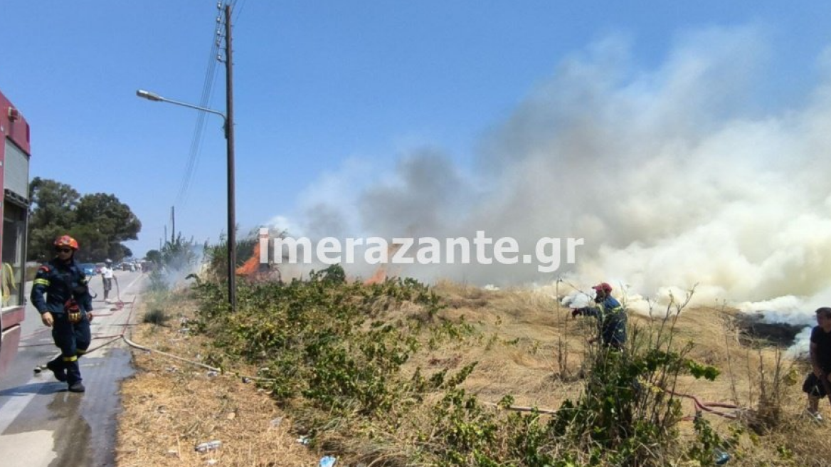 Χωρίς ενεργό μέτωπο η φωτιά στον Λαγανά Ζακύνθου - Δείτε βίντεο 