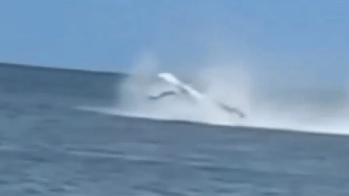Η στιγμή της συντριβής μονοκινητήριου αεροσκάφους σε παραλία των ΗΠΑ - Διεσώθη ο πιλότος