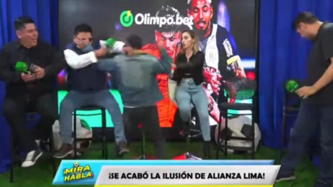 Περουβιανοί δημοσιογράφοι πιάστηκαν στα χέρια σε ζωντανή μετάδοση - Δείτε βίντεο