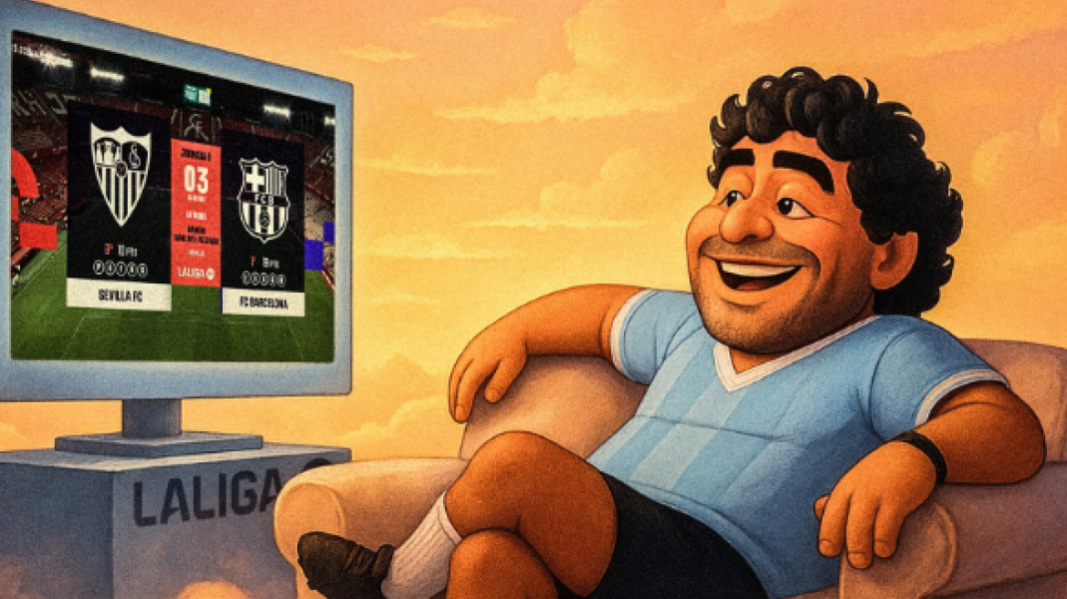 Με Μαραντόνα η προαναγγελία της La Liga για το Σεβίλλη - Μπαρτσελόνα - Φωτογραφία 