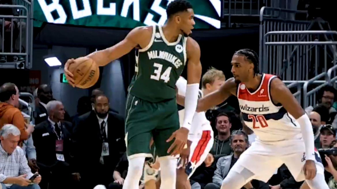 Με 37άρα από τον Αντετοκούνμπο η πρεμιέρα με το δεξί για τους Μπακς κόντρα στους Γουίζαρντς - Δείτε βίντεο