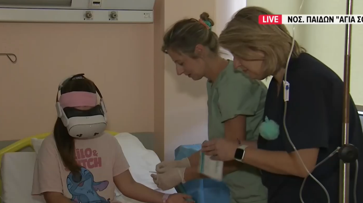 Με μάσκες εικονικής πραγματικότητας εμβολιασμοί, αιμοληψίες και μικρές επεμβάσεις σε παιδιά στο «Αγία Σοφία» - Πώς λειτουργεί το σύστημα